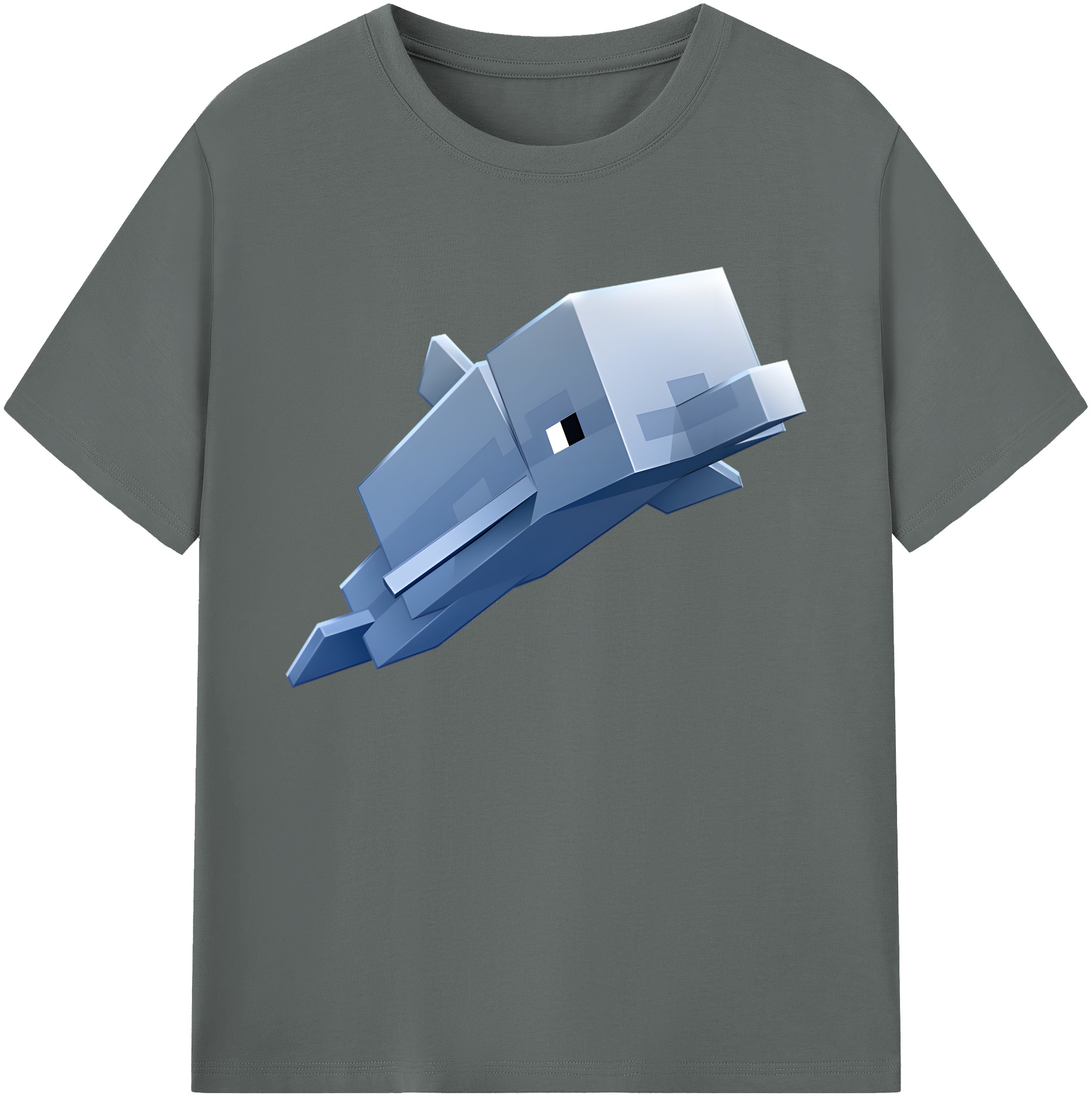 （画像用） マインクラフト ブロックの世界 Minecraft MC Block world 綿100％ メンズ半袖Tシャツ｜肌触りやわらか＆通気性